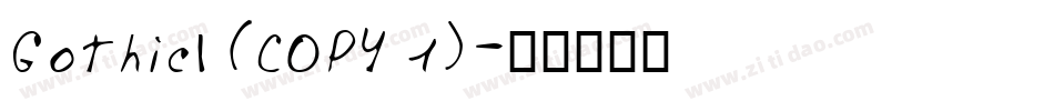 GothicI (COPY 1)字体转换